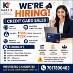 Credit Card Sales Executive Jobs in Gurgaon Salary up to ₹38,000 In-Hand